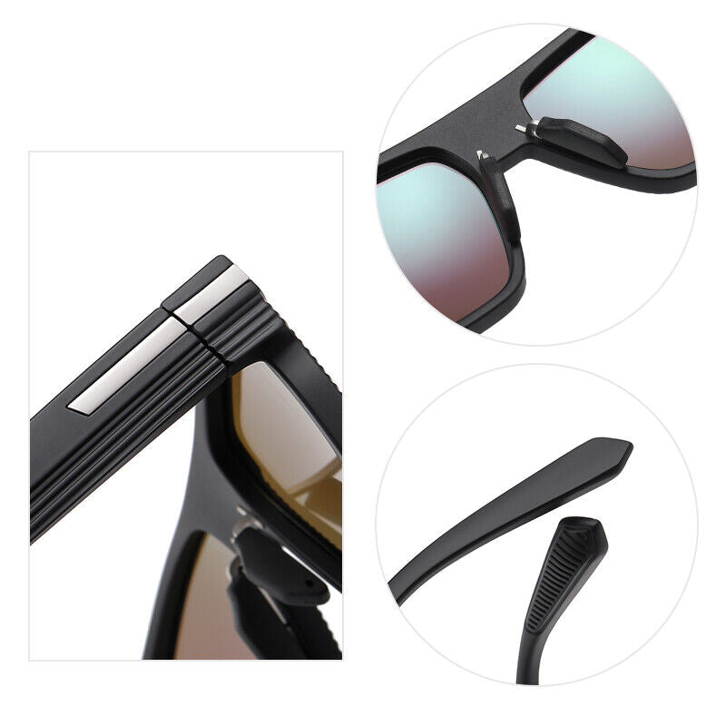 Men's Cool Looking Anti UV400 Polarized Sport Driving Fishing Eyewear Sunglasses