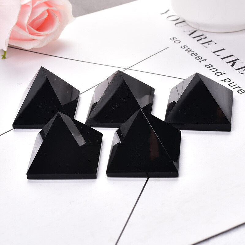 Small Size Natural Stone Crystal Pyramid Energy Gemstone Tower Home Decor Gifts