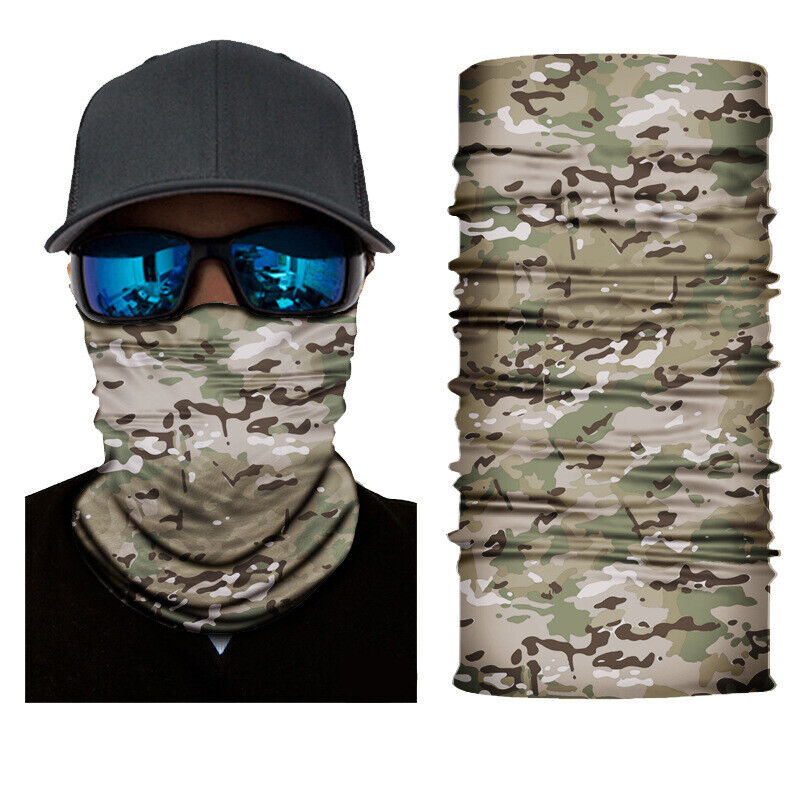 Motorcycle Biker Cycling Neck Gaiters Tube Snood Fabric Sunscreen Masks Bandana