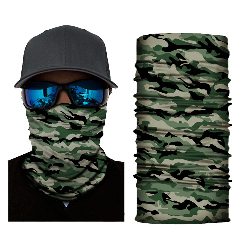 Camouflage Neck Gaiters Bandanas Fabric Cycling Motorcycle Fashion Face Masks