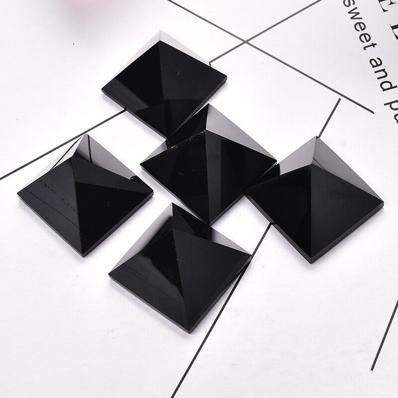 Small Size Natural Stone Crystal Pyramid Energy Gemstone Tower Home Decor Gifts
