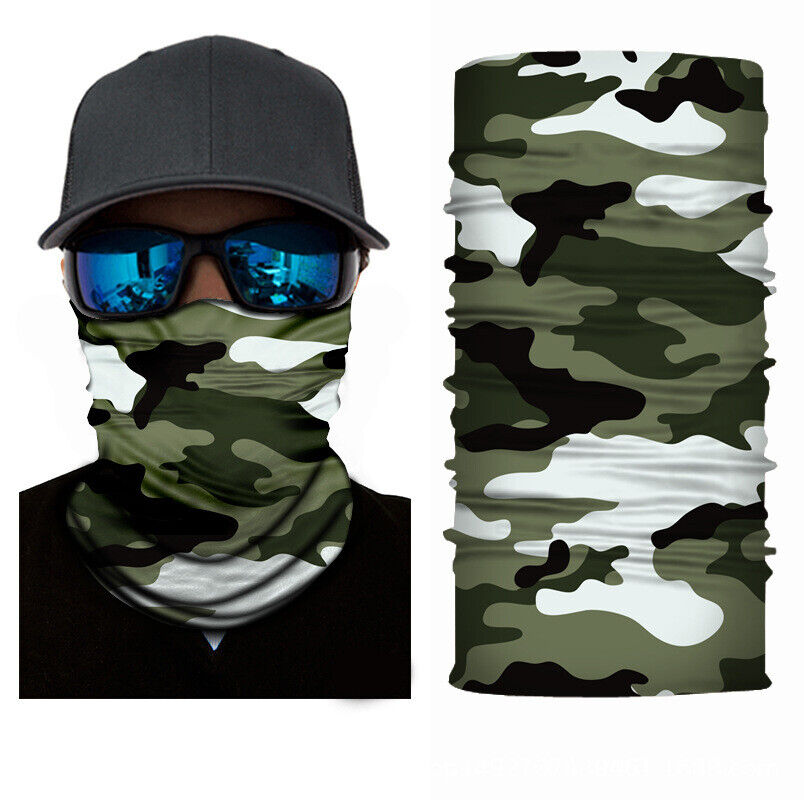 Motorcycle Biker Cycling Neck Gaiters Tube Snood Fabric Sunscreen Masks Bandana