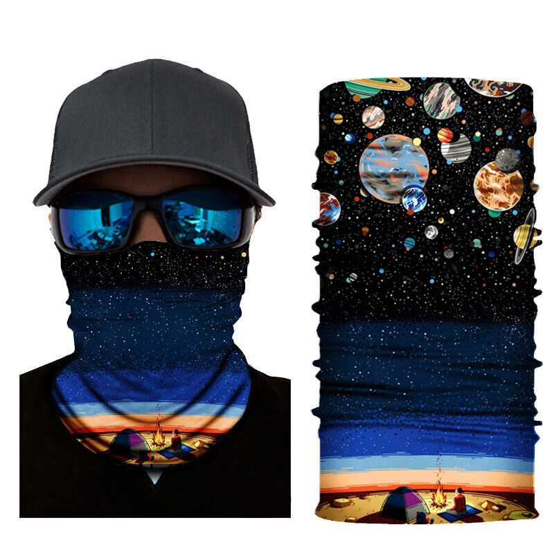 Face Mask Shield Protective Motorcycle Cycling Biker Neck Tube Scarf Headband