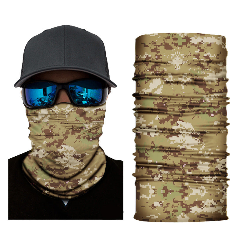 Camouflage Neck Gaiters Bandanas Fabric Cycling Motorcycle Fashion Face Masks