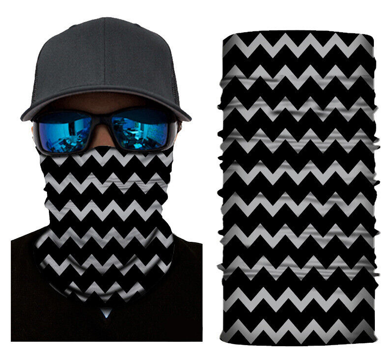 Motorcycle Cycling Biker Face Mask Shield Protective Neck Tube Scarf Headband