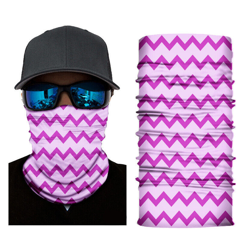 Motorcycle Cycling Biker Face Mask Shield Protective Neck Tube Scarf Headband