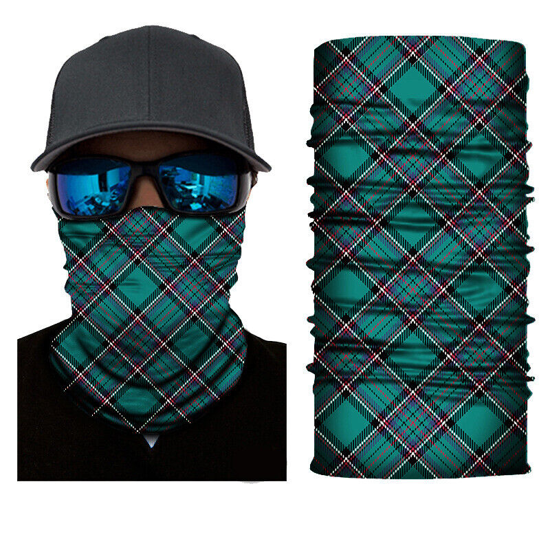 Motorcycle Cycling Biker Face Mask Shield Protective Neck Tube Scarf Headband