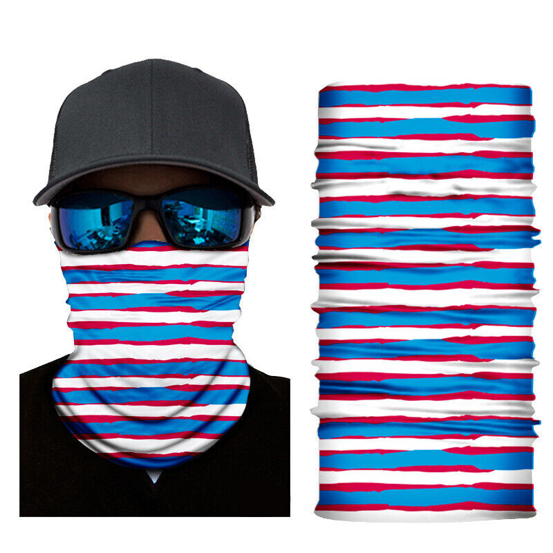 Motorcycle Cycling Biker Face Mask Shield Protective Neck Tube Scarf Headband