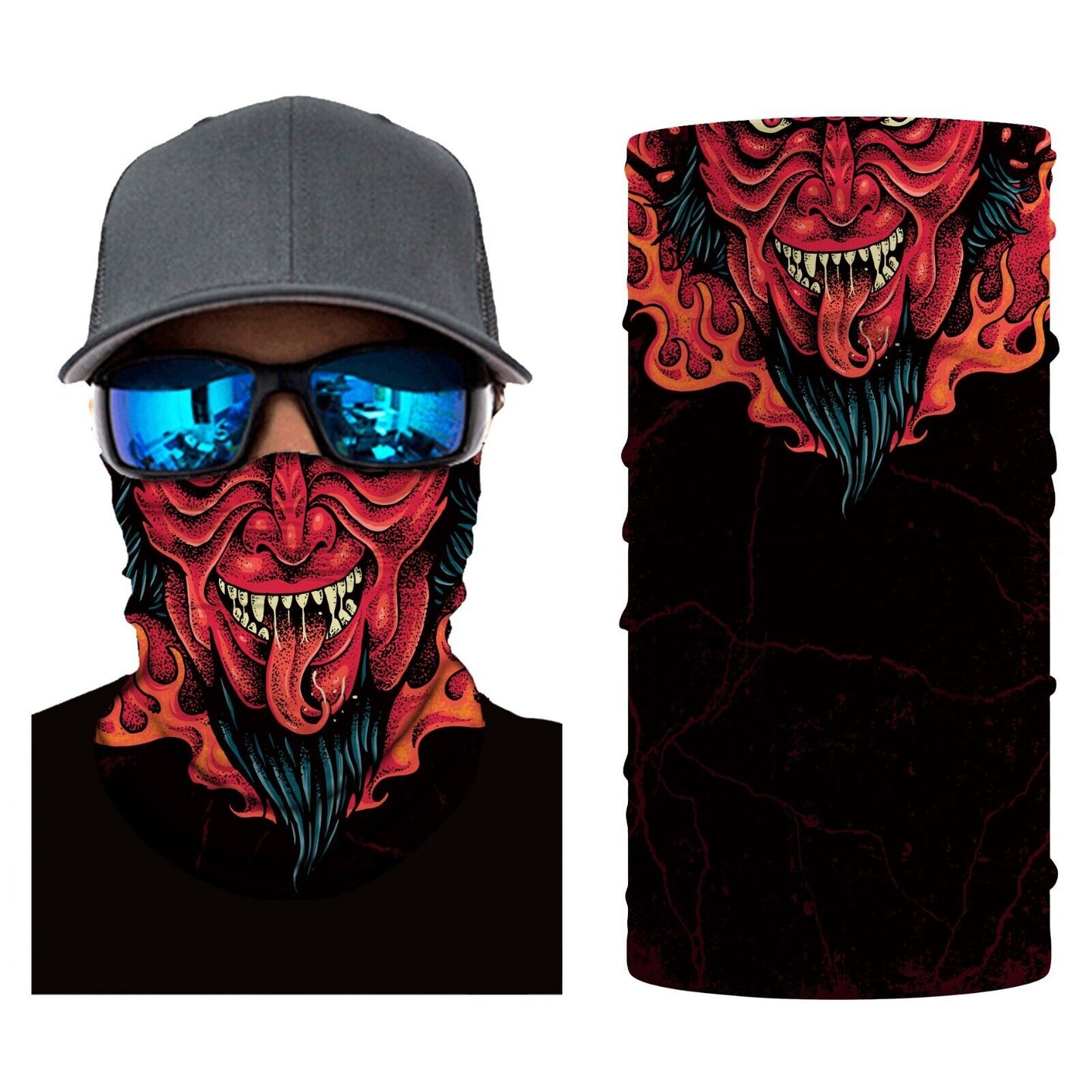 Motorcycle Biker Cycling Neck Gaiters Tube Snood Fabric Sunscreen Masks Bandana