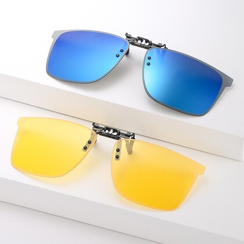 Unisex Polarized Comfortable Driving Fishing Fashion Day Night Sunglasses Clip