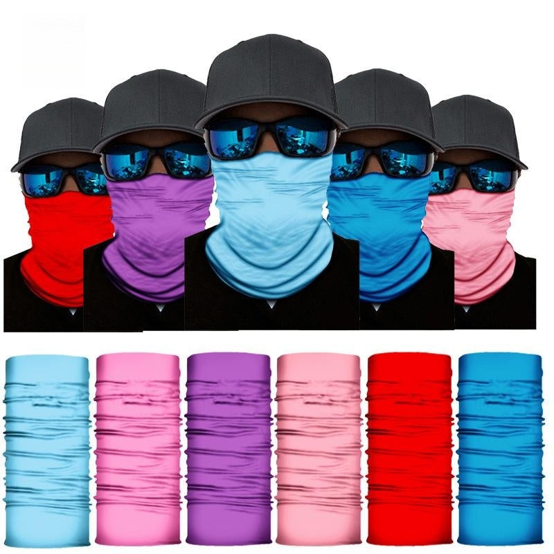 Pure Colour Gradient Series Sunscreen Cycling Neckerchief Bandanas Fabric Mask