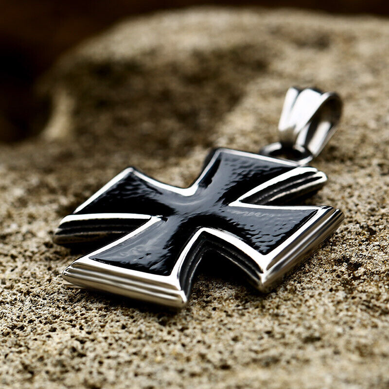 Unisex Mix Theme Retro Punk Vintage Titanium Steel Power Fist Pendant Necklace Gift