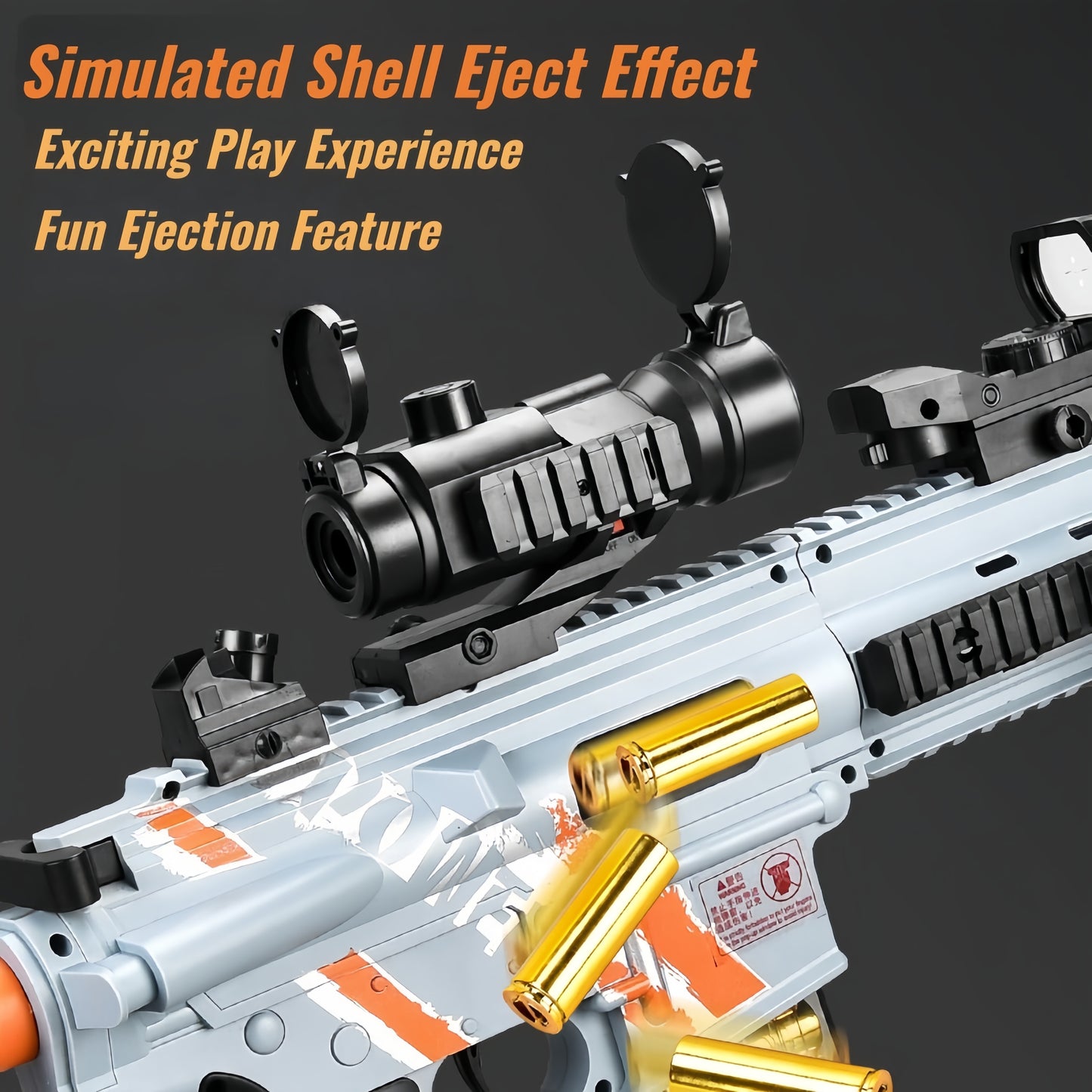 Kid Play Toy EVA Soft Foam Dart Blaster Manual & Electric Gun Shell Eject Effect