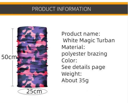 Camouflage Neck Gaiters Bandanas Fabric Cycling Motorcycle Fashion Face Masks