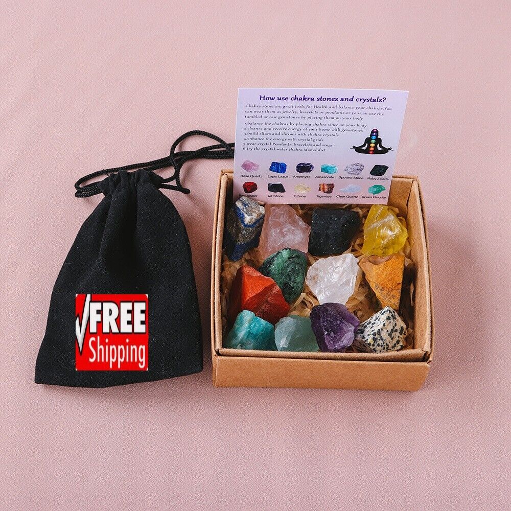 Crushed Aroma Stone Crystal 12 Pcs Set Tools For Health And Balance Chakra