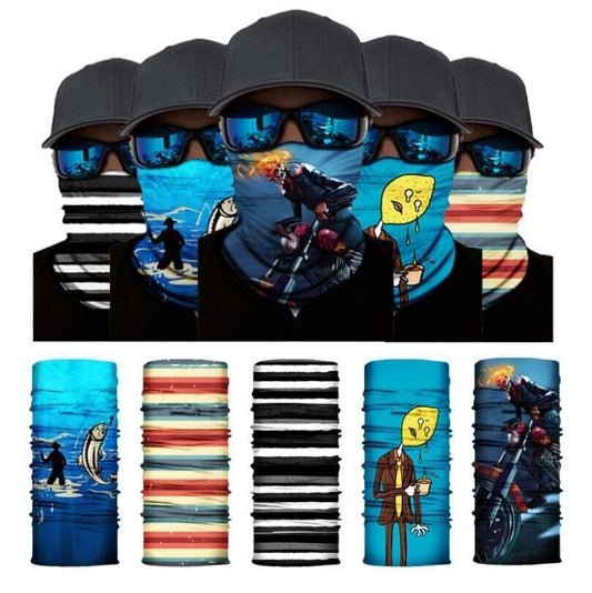Face Mask Shield Protective Motorcycle Cycling Biker Neck Tube Scarf Headband