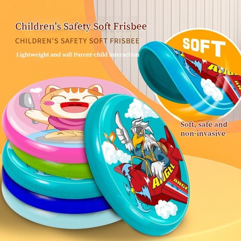Children's Sports Frisbee PU Soft Rubber Flying Discs Hand Thrown Boomerang Toys