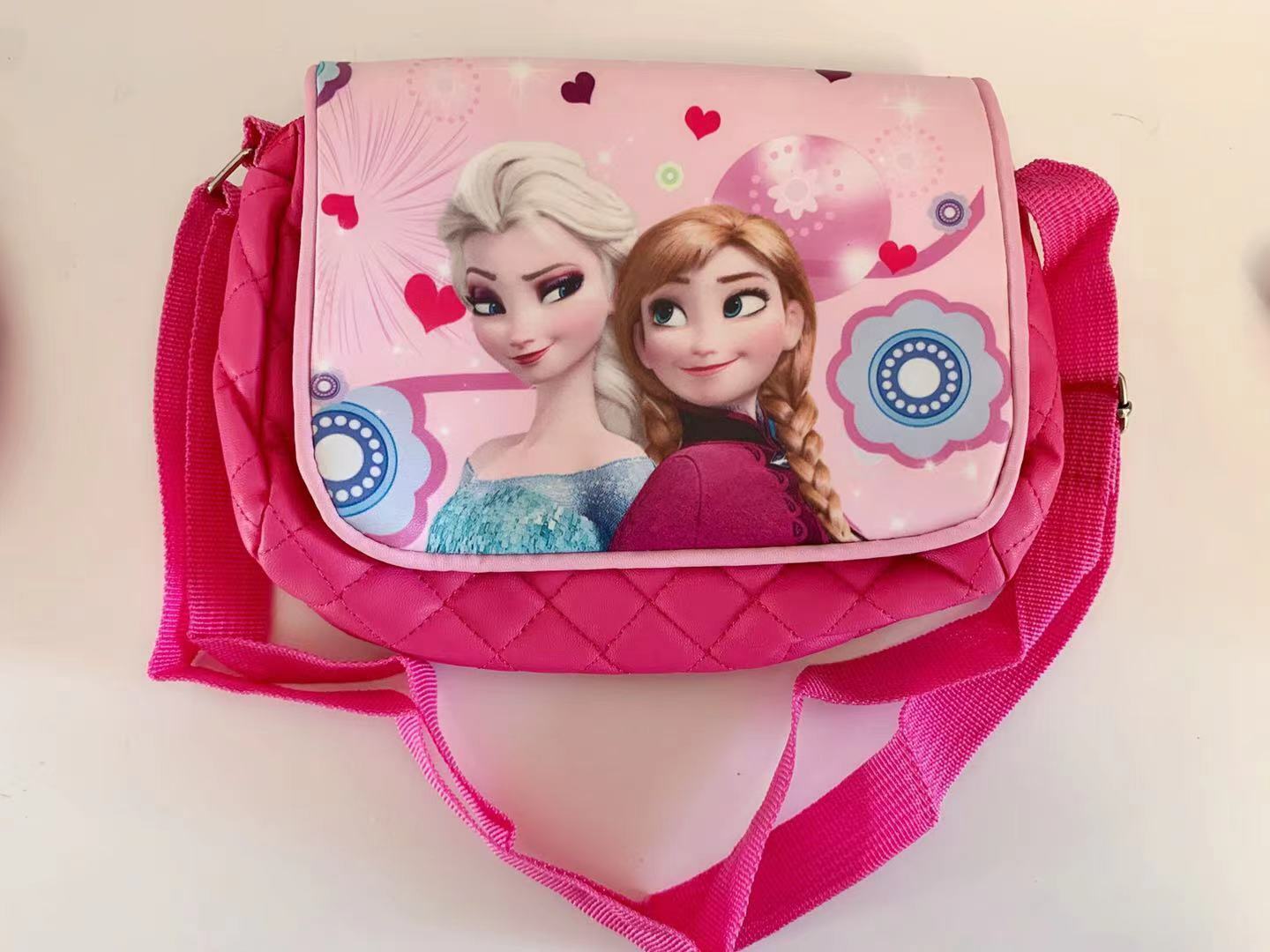My Little Pony Frozen Elsa Anna hot Pink Kids Cross shoulder Bag gift