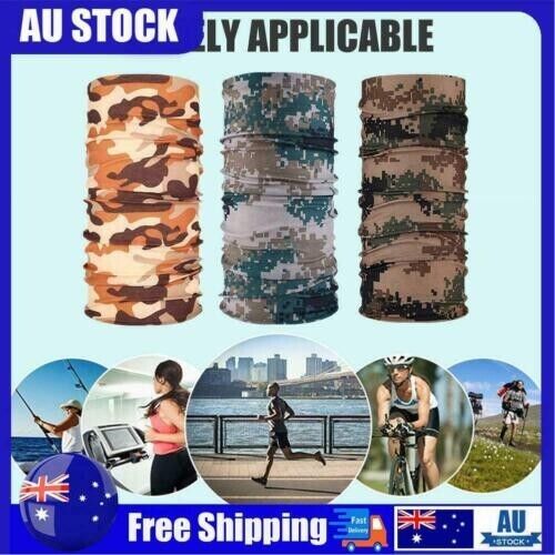 Cycling Camouflage Neck Gaiters Bandanas Fabric Motorcycle Face Masks Sunscreen
