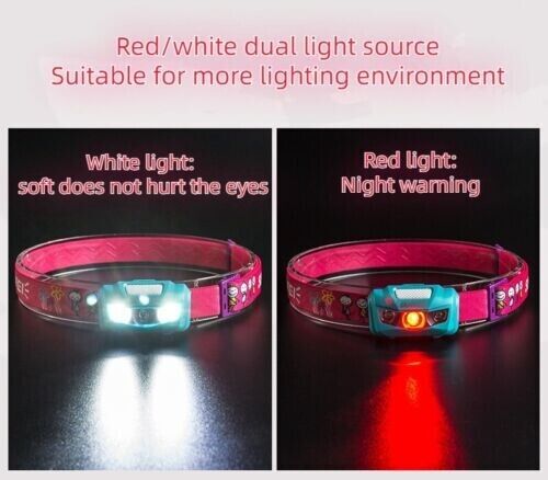 Children's Outdoor Headlights Children's Waterproof Adjustable LED Headlight
