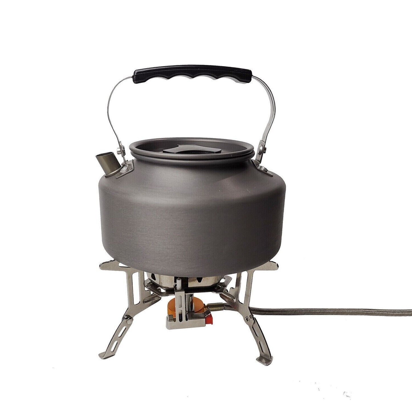 Outdoor Camping Hard Aluminium Oxide 1.1L Kettle Portable Boil Teapot Coffee Pot
