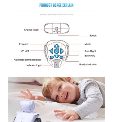 Smart Gravity induction Watch Remote control Music hand band Intelligent Robot