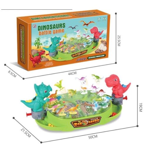 BOY Catapult Marble Toy Dinosaur Battle Board Play Double Game Naval Battle Game