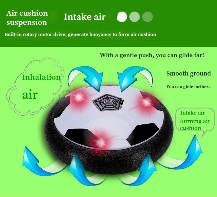 Children's Electric Toys Air Cushion Levitation Led Lights Soccer Ball Indoor