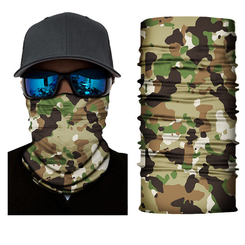 Motorcycle Biker Cycling Neck Gaiters Tube Snood Fabric Sunscreen Masks Bandana