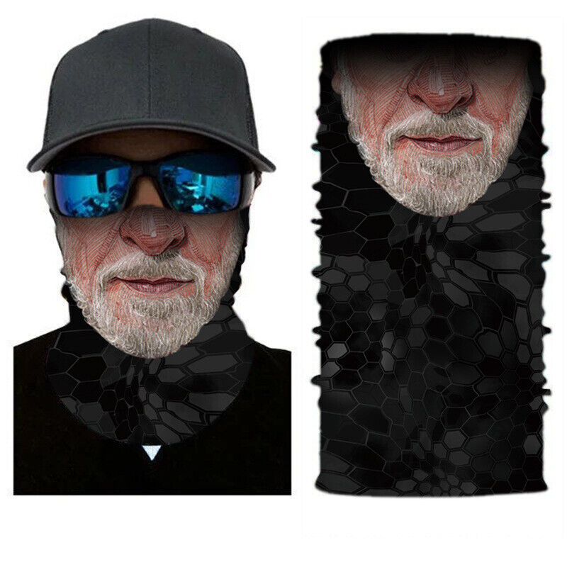 Motorcycle Biker Cycling Neck Gaiters Tube Snood Fabric Sunscreen Masks Bandana