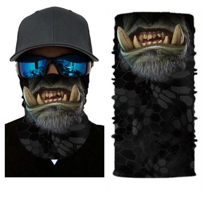 Motorcycle Biker Cycling Neck Gaiters Tube Snood Fabric Sunscreen Masks Bandana