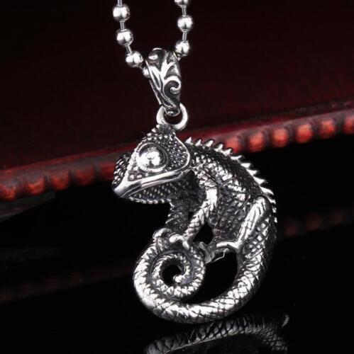 Retro Pendant Punk Vintage Cross Animal Totem Poker Pendant Biker Chain Necklace