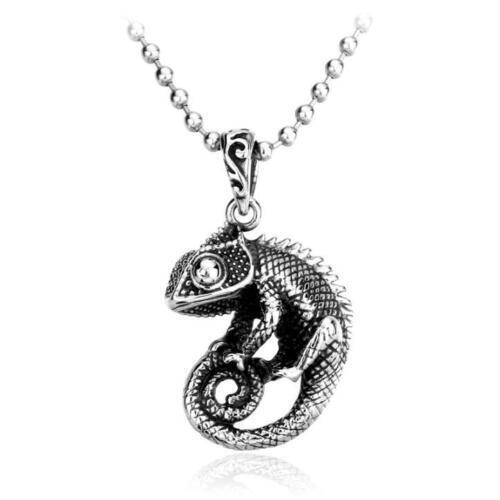 Retro Pendant Punk Vintage Cross Animal Totem Poker Pendant Biker Chain Necklace