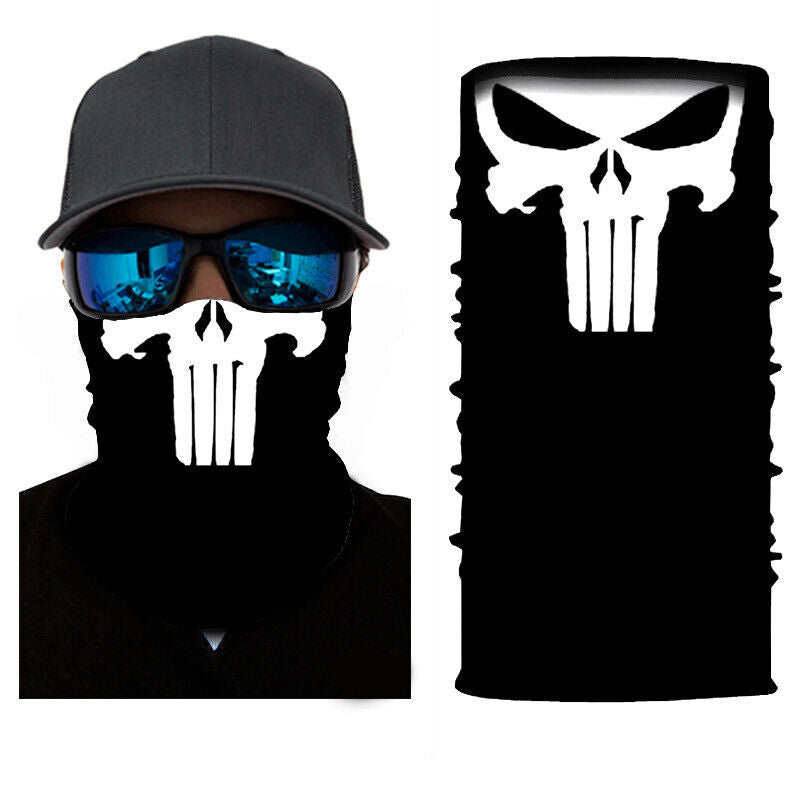 Motorcycle Biker Cycling Neck Gaiters Tube Snood Fabric Sunscreen Masks Bandana