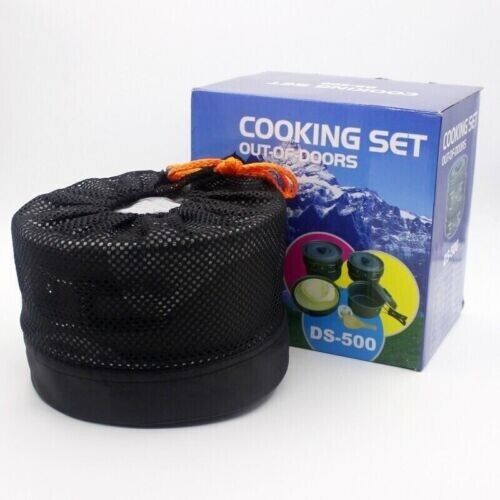 Portable Picnic Camping Cookware 18 Pcs Set 4-5 Person Pots and Pans Picnic Set