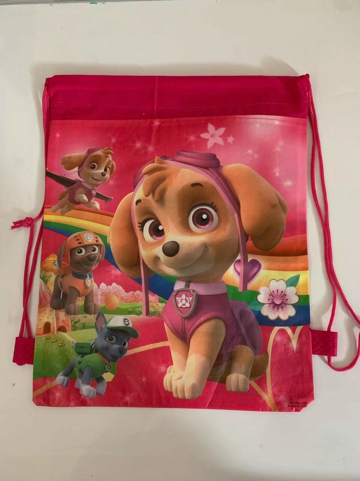 New Cartoon Drawstring Bag Library Girls Boys School Bag children kids Backpack