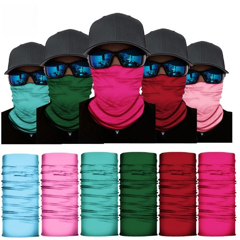 Pure Colour Gradient Series Sunscreen Cycling Neckerchief Bandanas Fabric Mask
