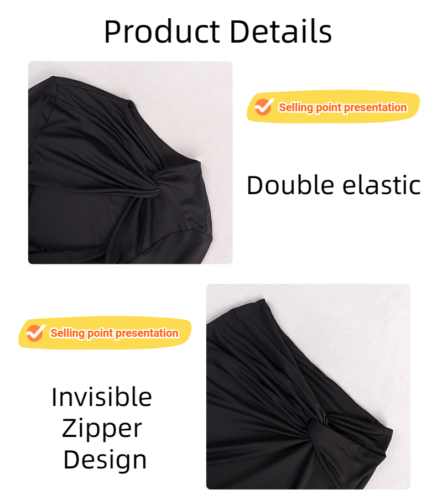 Sexy Women Milk Fiber Hollow Package Hip Skirt Fashion Short Skirt Set Of Two
