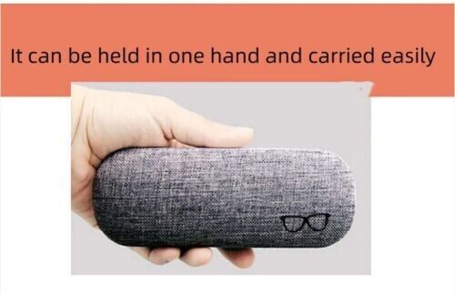 New Unisex Anti-crush Anti-fall Portable Flax Glasses Case Student Myopia Box