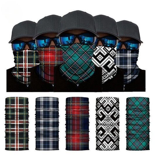 Motorcycle Cycling Biker Face Mask Shield Protective Neck Tube Scarf Headband