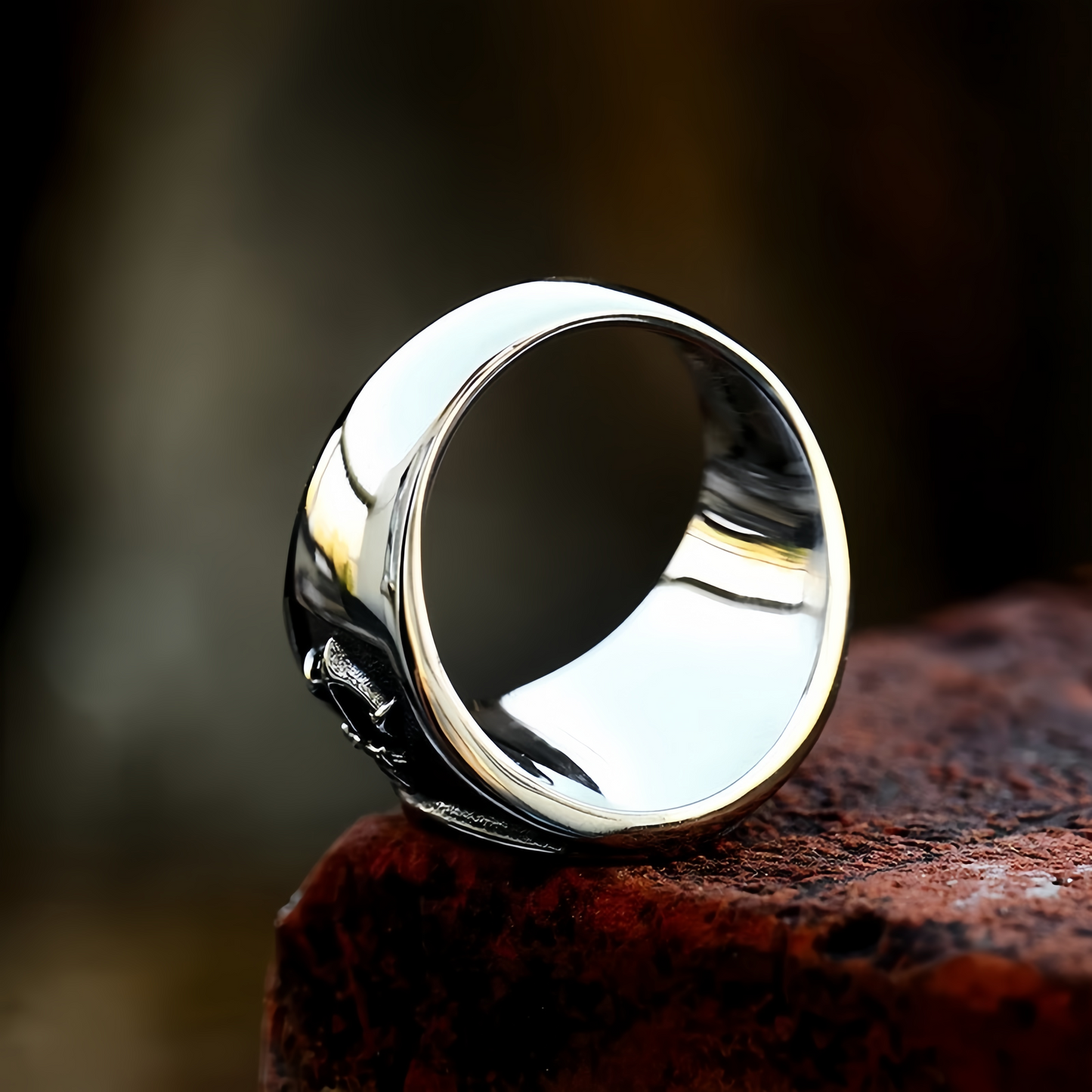 Men Nautical Anchor & Sailboat Engraved Ring Stainless Steel Punk Statement Band # R327