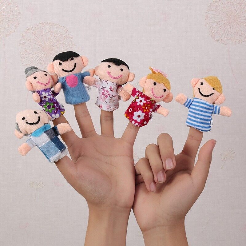 Baby Nursery Children Kids Story Time Play Toy Cute Animal Fruit Finger Puppets