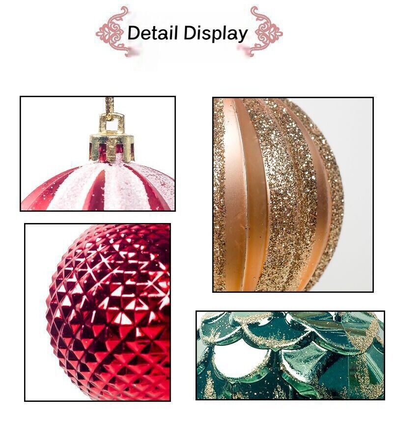 Christmas Tree Baubles Balls Fillable Xmas Tree Hanging Balls Party Gift Pack