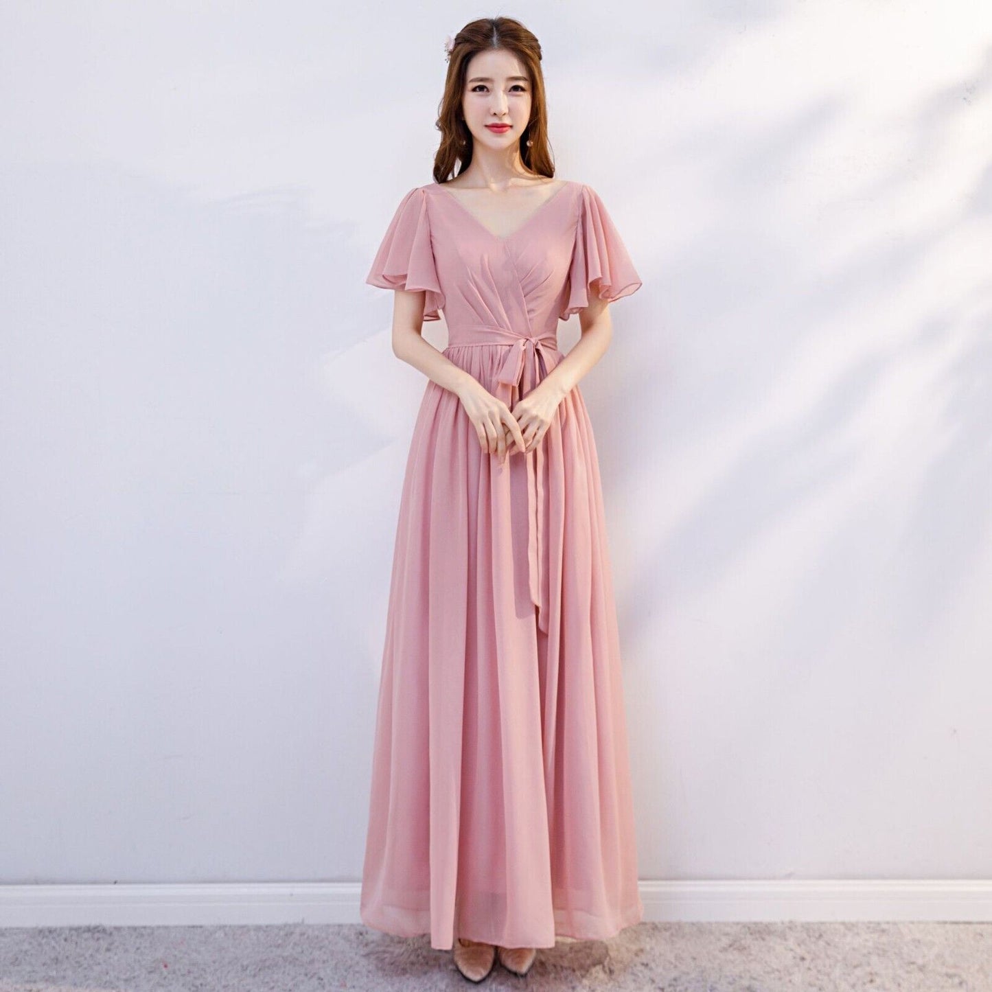 Women Fashion Evening Wedding Long Maxi Cocktail Prom Bridesmaid Ball Gown Dress