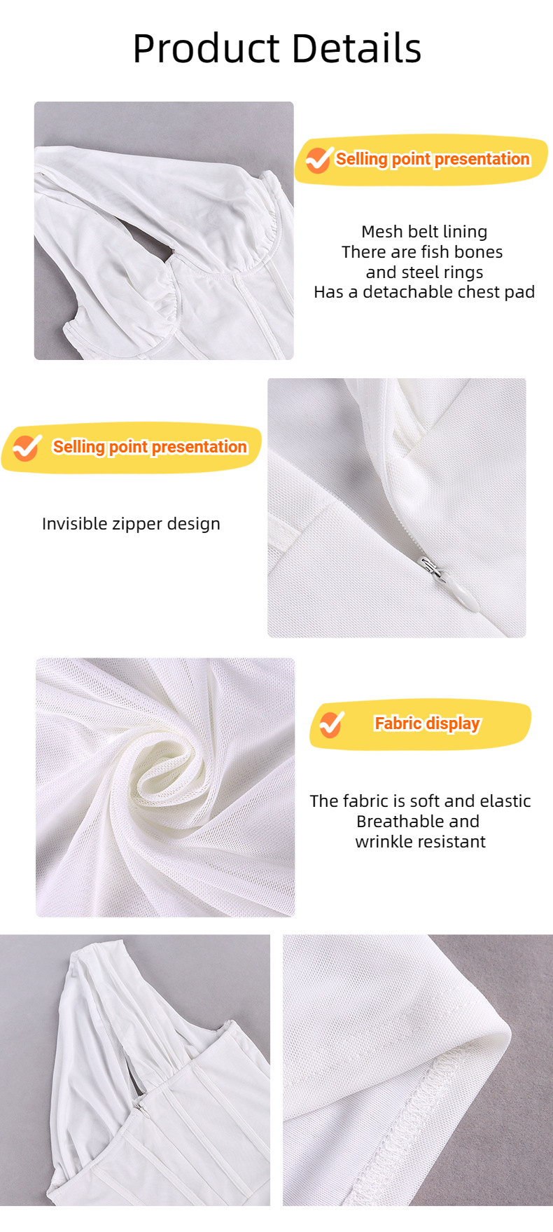 Sexy Women Hollow One Shoulder Fish-bone Underwire Pleated Miniskirt Dress