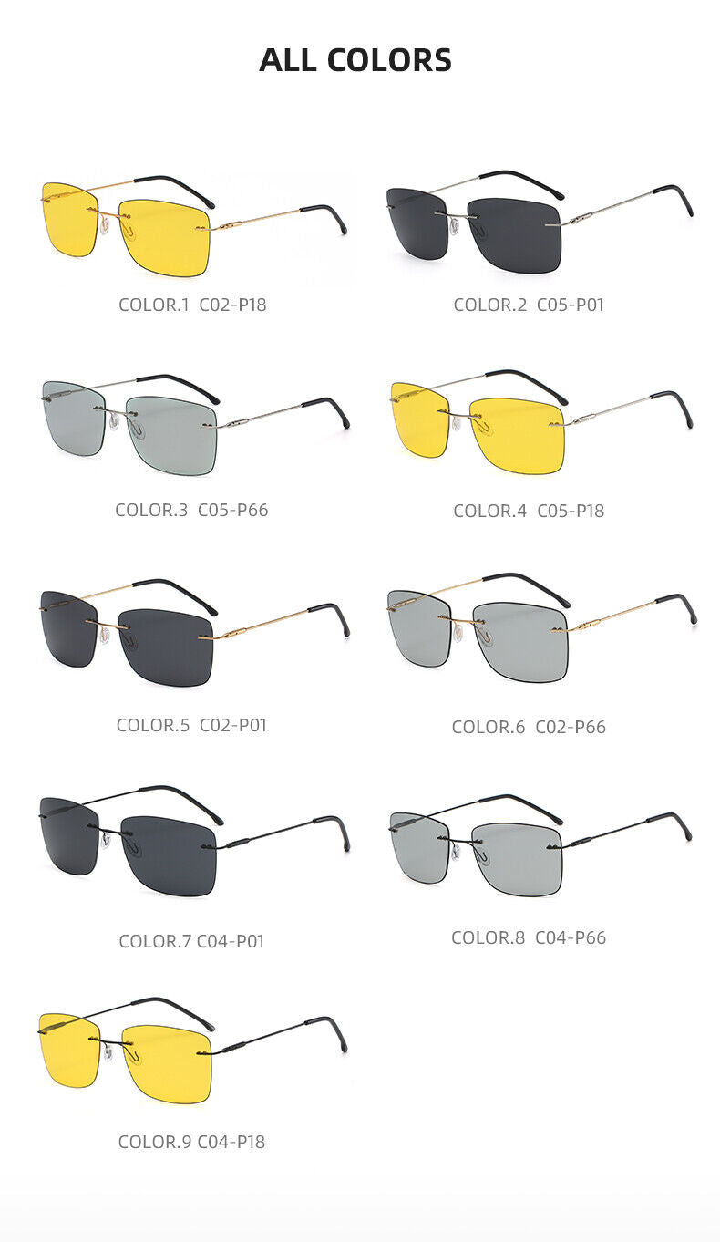 AU Quality New Style Unisex Night Vision Eyewear Anti UV400 Polarized Sunglasses