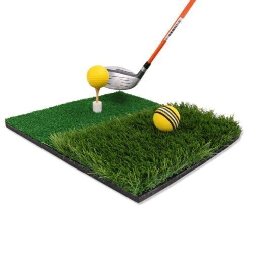 Mini Indoor Practice Mat Golf Batting Mat Grass Training Mat Spike Foam Balls