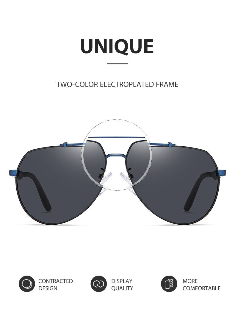 New Unisex Fashion Frame Anti UV400 Polarized Driving Fishing Sunglasses