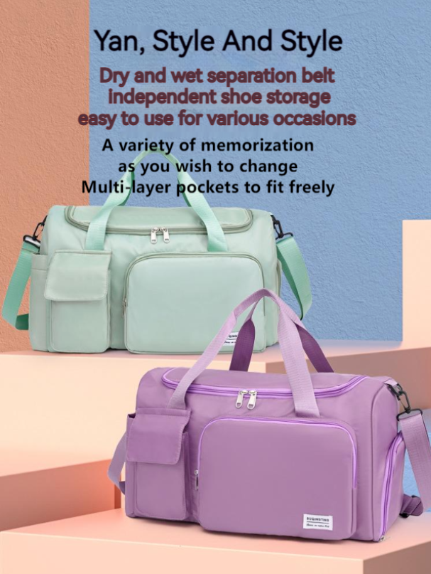 Portable Large Capacity Waterproof Dry Wet Separation Travel Sports Storage Bag