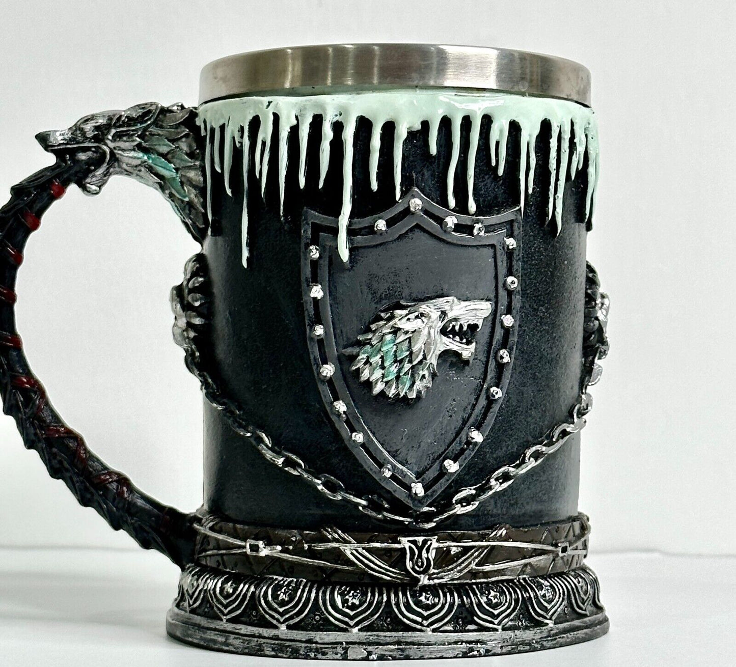Creative Stainless Steel Mark Water Coffee Tall Cup Ice And Fire Game Cup Bottle